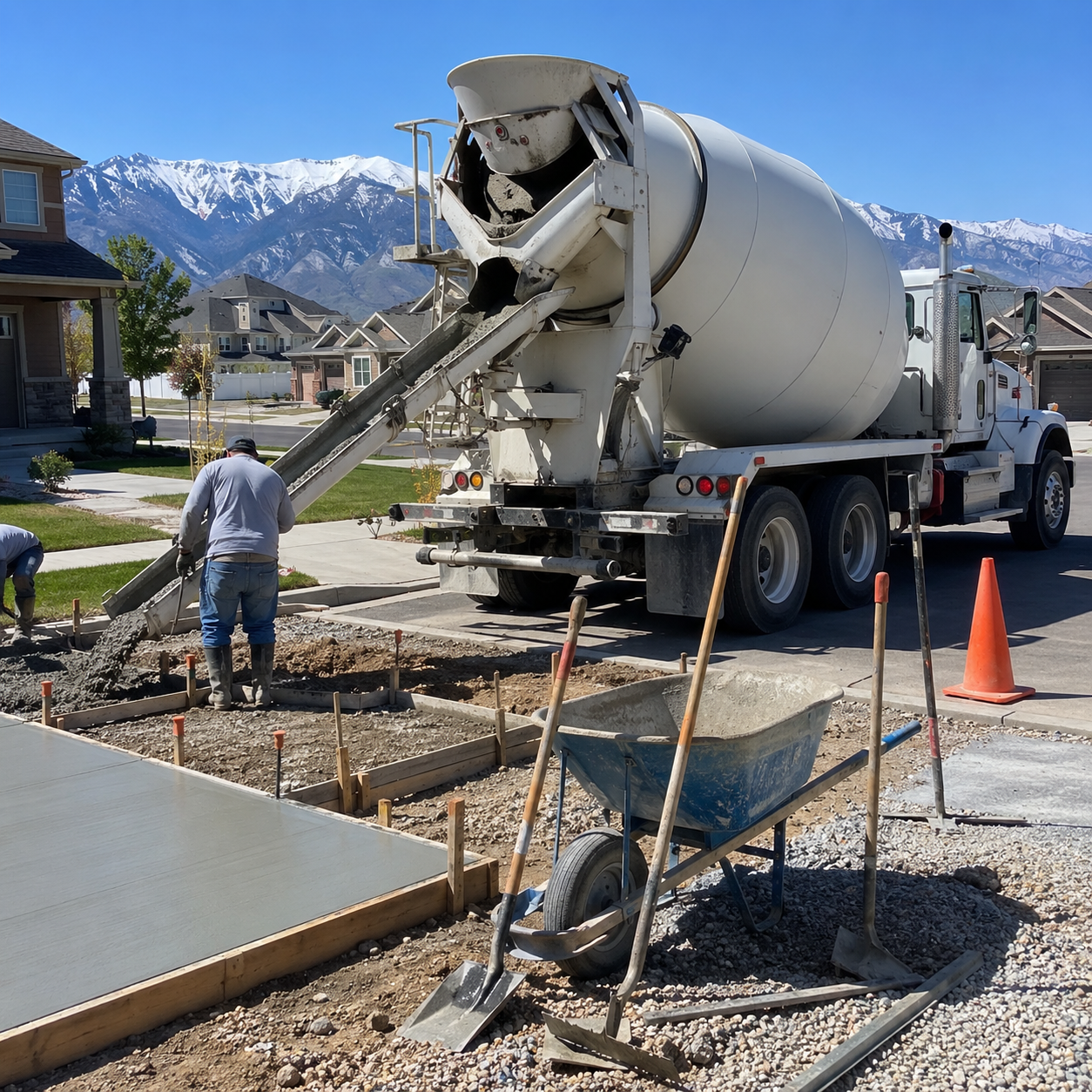Concrete project recently completed in the Layton service area